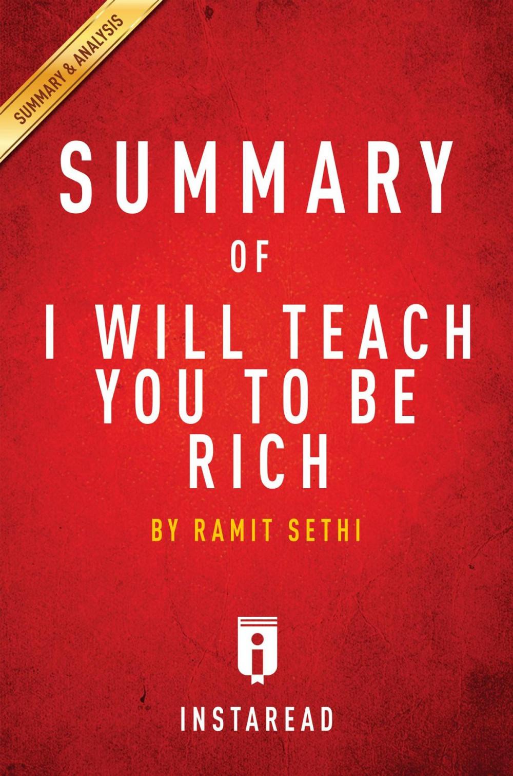 Big bigCover of Summary of I Will Teach You To Be Rich