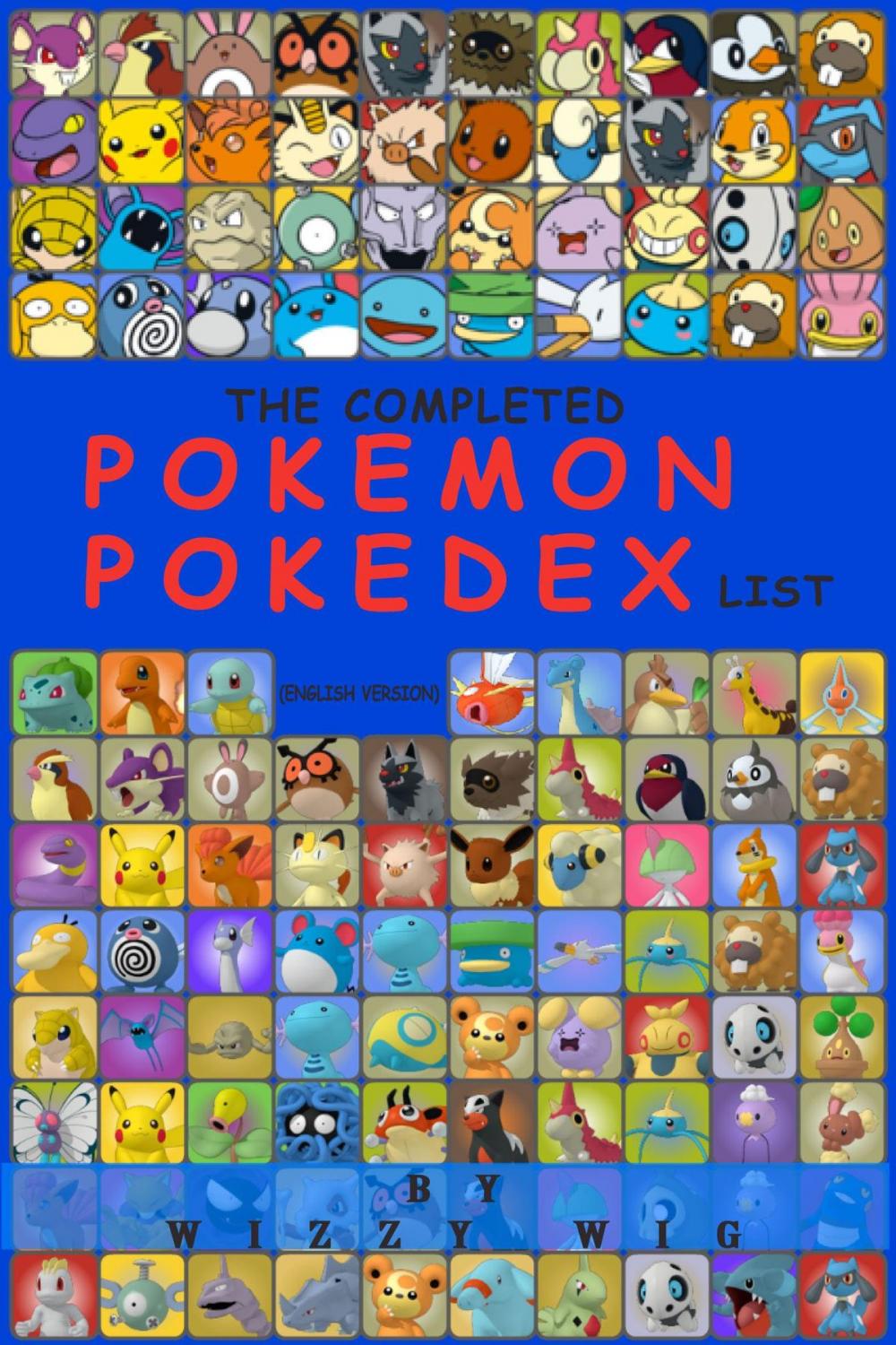 Big bigCover of The Complete Pokemon Pokedex List (English Version)
