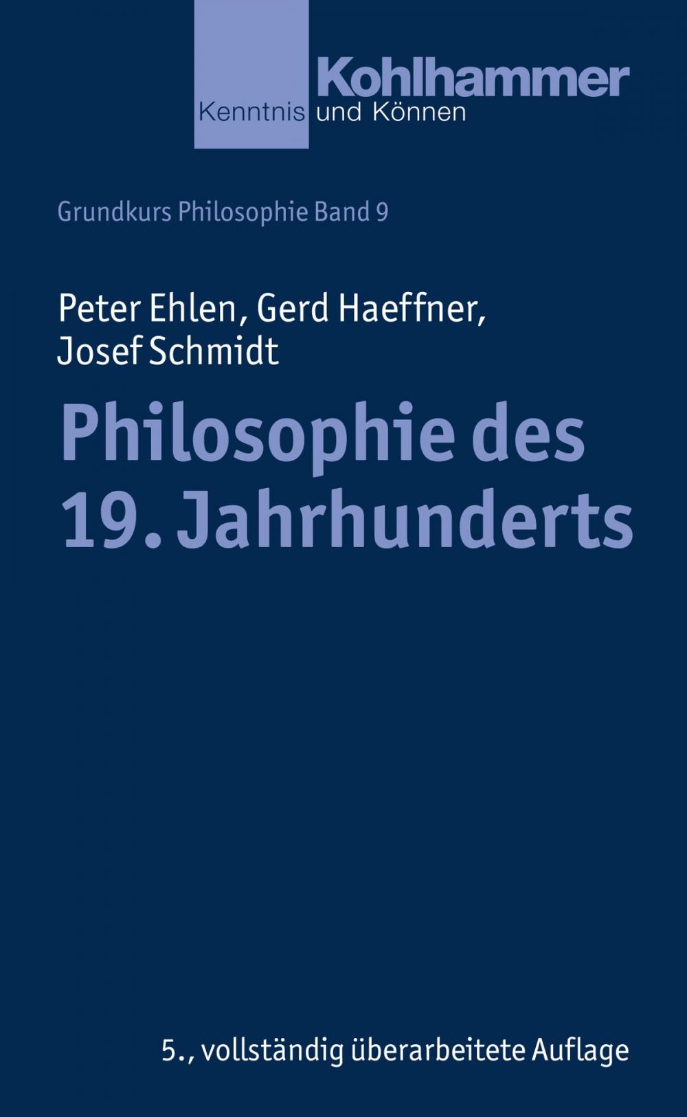 Big bigCover of Philosophie des 19. Jahrhunderts