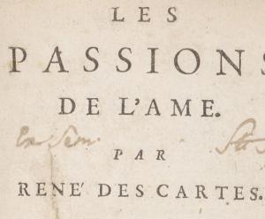 Cover of the book les passions de l'âme by DESCARTES