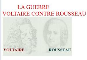 Book cover of Voltaire contre Rousseau