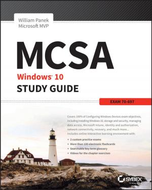 Cover of the book MCSA Microsoft Windows 10 Study Guide by Frederick W. Menk, Colin L. Waters