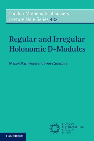 Book cover of Regular and Irregular Holonomic D-Modules