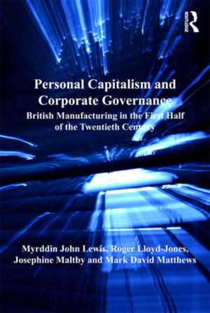 Cover of the book Personal Capitalism and Corporate Governance by Nicholas Coureas