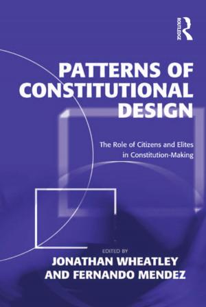 Cover of the book Patterns of Constitutional Design by Alan Fyall, Patrick Legohérel, Isabelle Frochot, Youcheng Wang