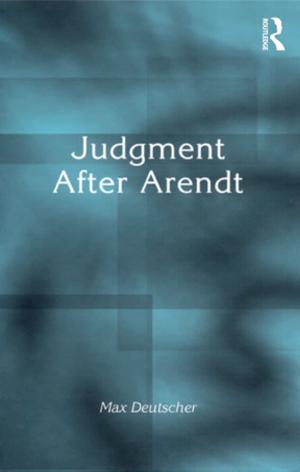 Cover of the book Judgment After Arendt by Fung Yu-Lan