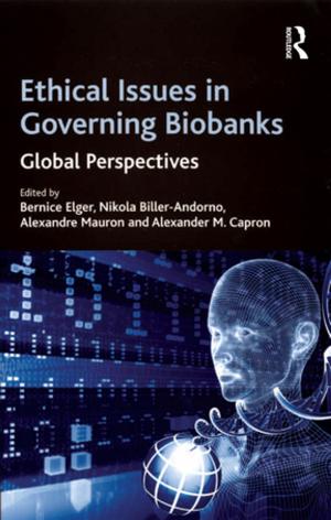 Cover of the book Ethical Issues in Governing Biobanks by Peter Morton