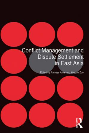 Book cover of Conflict Management and Dispute Settlement in East Asia