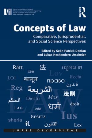 Cover of the book Concepts of Law by Joel Walters