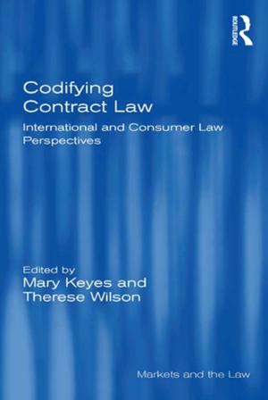 Cover of the book Codifying Contract Law by Stephen K Wegren