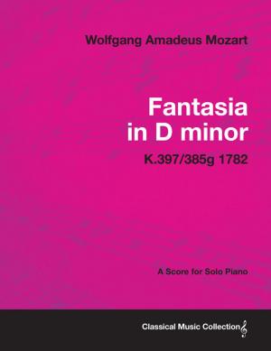 Book cover of Fantasia in D minor - A Score for Solo Piano K.397/385g 1782
