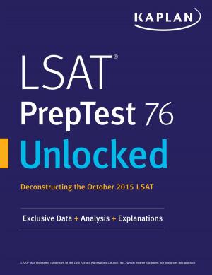Cover of the book LSAT PrepTest 76 Unlocked by Kaplan Test Prep