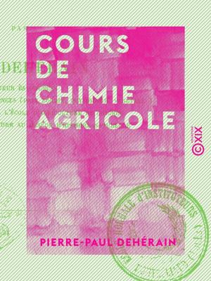 Cover of the book Cours de chimie agricole by Arthur de Gobineau