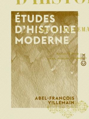 Cover of the book Études d'histoire moderne by Joseph Morlent, Édouard Corbière