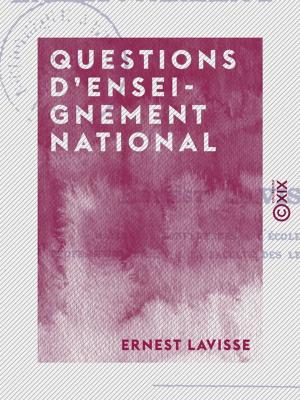 Book cover of Questions d'enseignement national