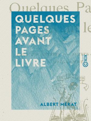 Cover of the book Quelques pages avant le livre by Étienne Lamy