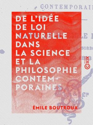Cover of De l'idée de loi naturelle dans la science et la philosophie contemporaines