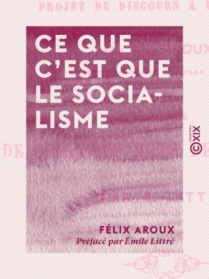 Cover of the book Ce que c'est que le socialisme by Charles Renouvier, Charles Secrétan