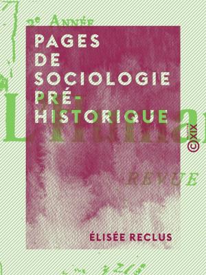 Cover of the book Pages de sociologie préhistorique by Philibert Audebrand