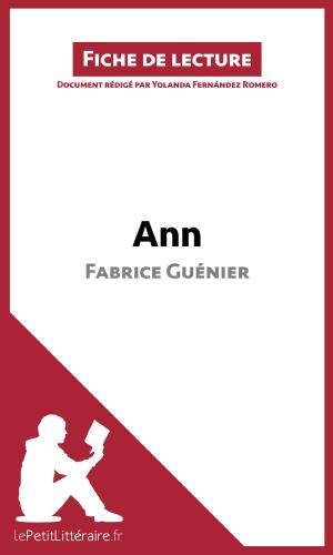 Cover of the book Ann de Fabrice Guénier (Fiche de lecture) by Perrine Beaufils