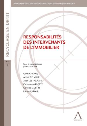 Cover of the book Responsabilités des intervenants de l'immobilier by Collectif, Anthemis