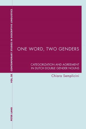 Cover of the book One Word, Two Genders by Gheorghe H. Popescu, Jean Vasile Andrei