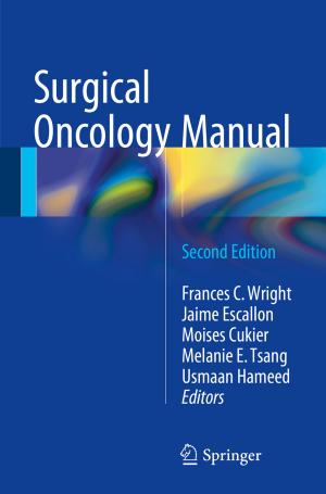 Cover of the book Surgical Oncology Manual by E.F.F. Chladni