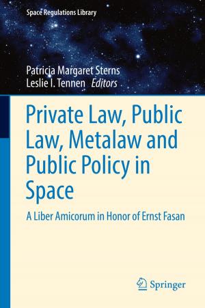 Cover of the book Private Law, Public Law, Metalaw and Public Policy in Space by Miaowen Wen, Xiang Cheng, Liuqing Yang