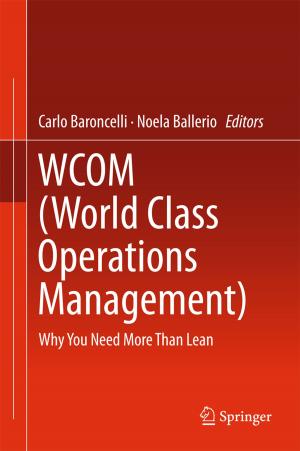 Cover of the book WCOM (World Class Operations Management) by Tohid Jahangiri, Qian Wang, Filipe Faria  da Silva, Claus Leth Bak