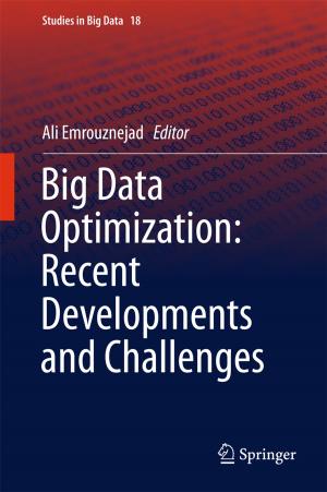 Cover of the book Big Data Optimization: Recent Developments and Challenges by 