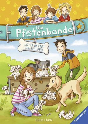 Book cover of Die Pfotenbande 1: Lotta rettet die Welpen