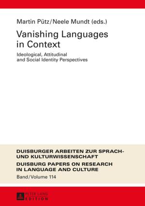 Cover of the book Vanishing Languages in Context by Rhiannon Bury
