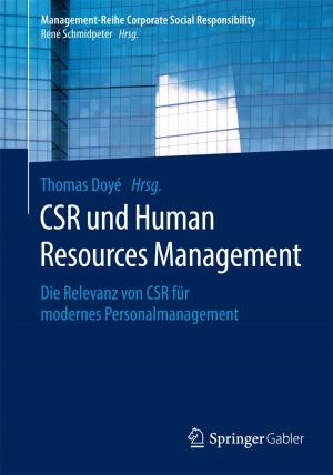 Cover of the book CSR und Human Resource Management by Martin Hautzinger, Frank Petrak, Stephan Herpertz, Matthias J. Müller