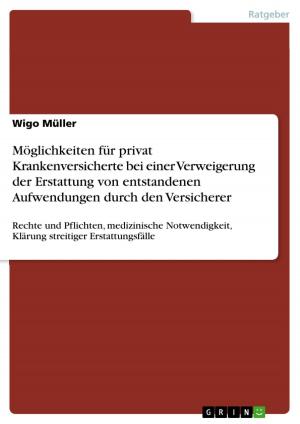 Cover of the book Möglichkeiten für privat Krankenversicherte bei einer Verweigerung der Erstattung von entstandenen Aufwendungen durch den Versicherer by Benjamin Kober
