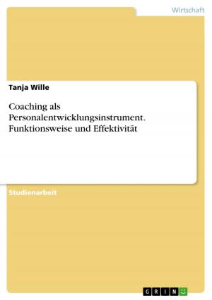 Cover of the book Coaching als Personalentwicklungsinstrument. Funktionsweise und Effektivität by Christian Kunow