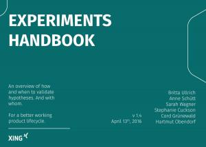 bigCover of the book Experiments Handbook by 