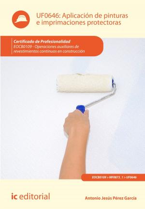 Cover of the book Aplicación de pinturas e imprimaciones protectoras by Alejandro Pereira Ortega, Sandra Rodríguez Ramos