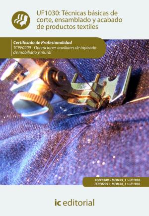 Cover of the book Técnicas básicas de corte, ensamblado y acabado de productos textiles by Antonio  Caro Sánchez-Lafuente, Rafael  Romero Marín