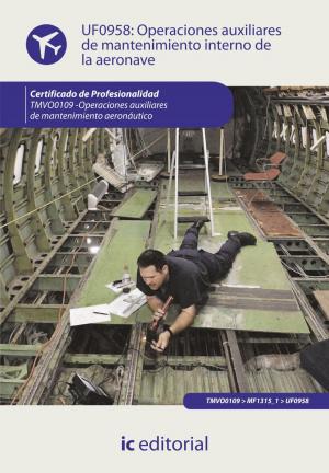 Cover of the book Operaciones auxiliares de mantenimiento interno de la aeronave by Juan Manuel Molina Mengíbar