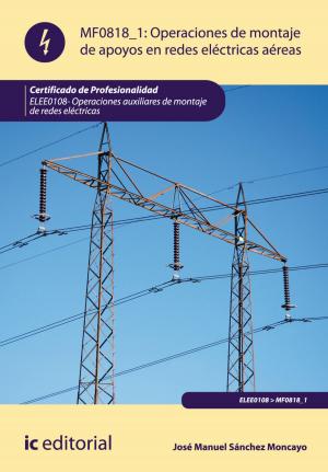 Cover of the book Operaciones de montaje de apoyos en redes electricas aereas by Cristina Pulido Lería