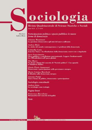Cover of the book Sociologia n. 2/2016 by Piergiacomo Bucciarelli
