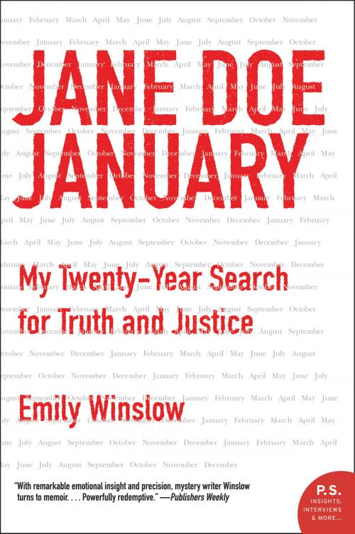 Cover of the book Jane Doe January by Emily Winslow, William Morrow