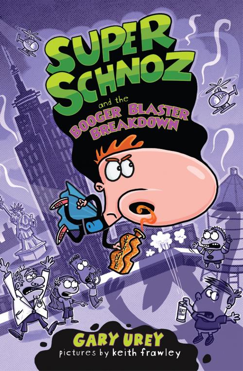 Cover of the book Super Schnoz and the Booger Blaster Breakdown by Gary Urey, Keith Frawley, Albert Whitman & Company