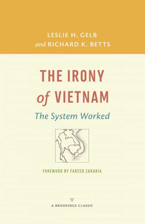 Cover of the book The Irony of Vietnam by Leslie H. Gelb, Richard K. Betts, Brookings Institution Press