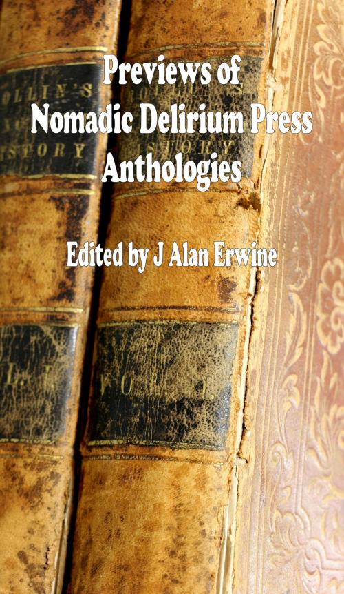 Cover of the book Previews of Nomadic Delirium Press Anthologies by J Alan Erwine, Nomadic Delirium Press