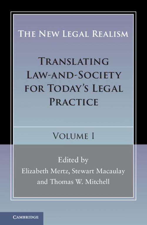 Cover of the book The New Legal Realism: Volume 1 by , Cambridge University Press