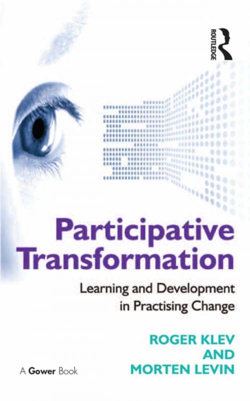 Cover of the book Participative Transformation by Roger Klev, Morten Levin, Taylor and Francis