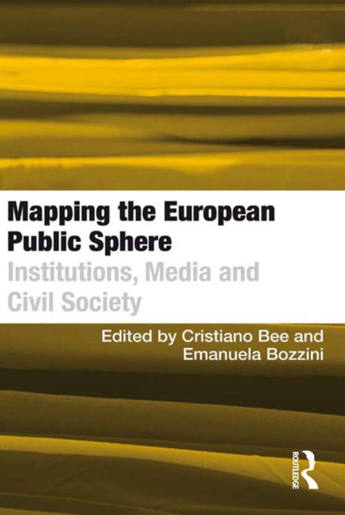 Cover of the book Mapping the European Public Sphere by Emanuela Bozzini, Taylor and Francis