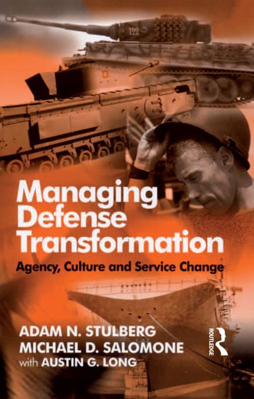 Cover of the book Managing Defense Transformation by Adam N. Stulberg, Michael D. Salomone, Taylor and Francis