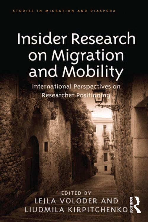 Cover of the book Insider Research on Migration and Mobility by Lejla Voloder, Liudmila Kirpitchenko, Taylor and Francis